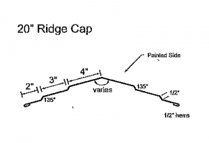 20 inch Ridge Cap