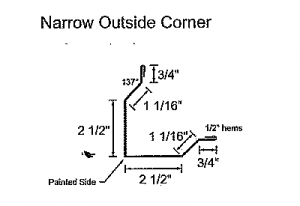 Narrow Outside Corner