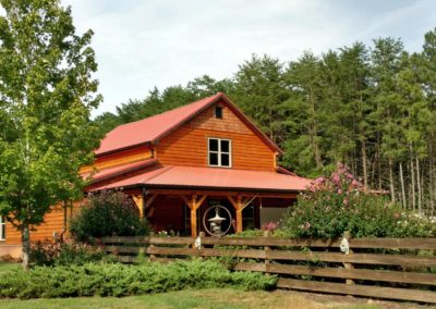 residential metal roof red